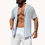 Chemise à Manches Courtes - Maille Ouverte
