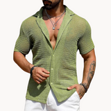 Chemise à Manches Courtes - Maille Ouverte