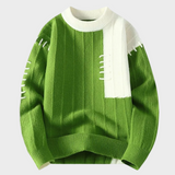 Pull avec des Accents Couture en Deux Couleurs