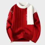 Pull avec des Accents Couture en Deux Couleurs
