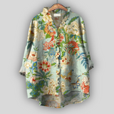 Valerie - Blouse en Lin Printemps au Jardin