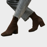 Alma – Bottines en daim à talon