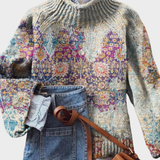 Vitória - Pull artistique en tricot