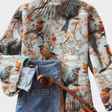 Mónica - Pull en tricot artistique