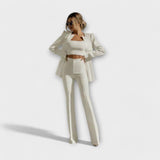 Selina - Ensemble élégant 3 pièces (Veste, Top, Pantalon)