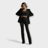 Selina - Ensemble élégant 3 pièces (Veste, Top, Pantalon)