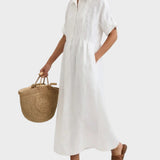 Lysandra — Robe chemise d'été