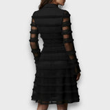 Paulina – Robe Midi Transparente avec Franges