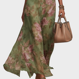 Livia - Robe Maxi Halter Élégante à Fleurs