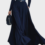 Kornelia - Robe maxi en tricot avec col haut