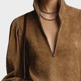 Robe Mini avec Col Roulé