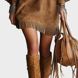Robe Mini Vintage avec Manches