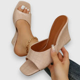 Jasmin – Sandales à talons compensés