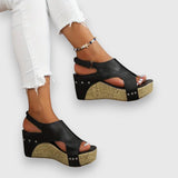 Mia – Sandales vintage à plateforme