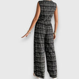 Jasmína - Ensemble de deux pièces avec décolleté en V et pantalon assorti