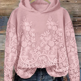 Klára - Sweat classique avec motif floral 3D