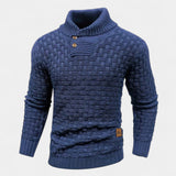 Elías – Pull stylé avec col montant et boutons