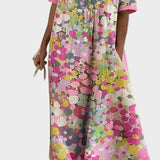 Elena - Robe midi fluide et légère à fleurs