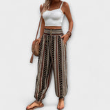 Anna - Pantalon avec Motif Ethnographique