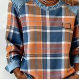 Ivy – Sweat à manches longues pour femmes avec motif patchwork