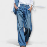 Jeans de haute qualité à jambes larges