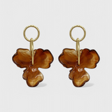 Boucles d'oreilles avec Pendentif de Fleur