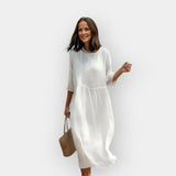 Robe avec Une Coupe Confortable pour le Ventre