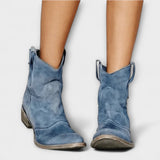Mathilde - Bottes en daim de style western