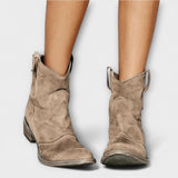 Mathilde - Bottes en daim de style western