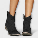 Mathilde - Bottes en daim de style western