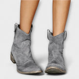 Mathilde - Bottes en daim de style western