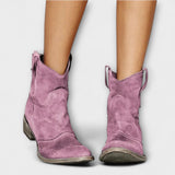 Mathilde - Bottes en daim de style western