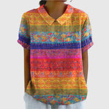 Covadonga | Chemise Oversize d'Été Imprimée à Manches Courtes Femme