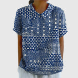 Covadonga | Chemise Oversize d'Été Imprimée à Manches Courtes Femme