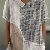 Covadonga | Chemise Oversize d'Été Imprimée à Manches Courtes Femme