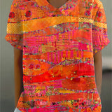 Covadonga | Chemise Oversize d'Été Imprimée à Manches Courtes Femme