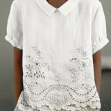 Covadonga | Chemise Oversize d'Été Imprimée à Manches Courtes Femme