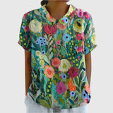 Covadonga | Chemise Oversize d'Été Imprimée à Manches Courtes Femme