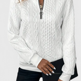 Paola | Pull en Maille Douce avec Zip