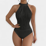 Maillot de bain intégral avec fronces ajustables