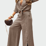Mia - Costume deux pièces moderne et uni pour femme
