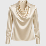 Dana - Chemisier élégant en satin brillant