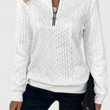Paola | Pull en Maille Douce avec Zip
