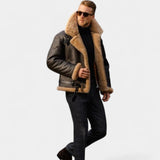 Viktor – Veste en cuir premium avec doublure en laine