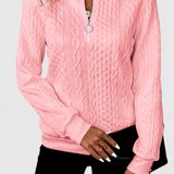 Paola | Pull en Maille Douce avec Zip