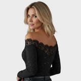 Stella – Blouse en dentelle élégante avec motif étoilé