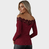 Stella – Blouse en dentelle élégante avec motif étoilé