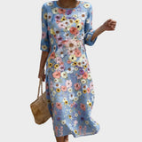 Mel - Robe Midi Confortable et Élégante
