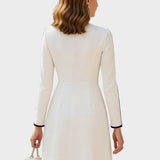 Ksenia – robe midi contrastée