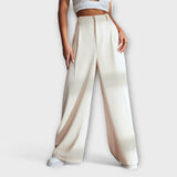 Iara - Pantalon taille haute et jambes larges